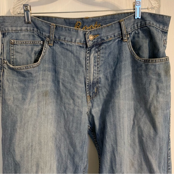 Roots relaxed fit distressed grunge denim jeans - Picture 11 of 11